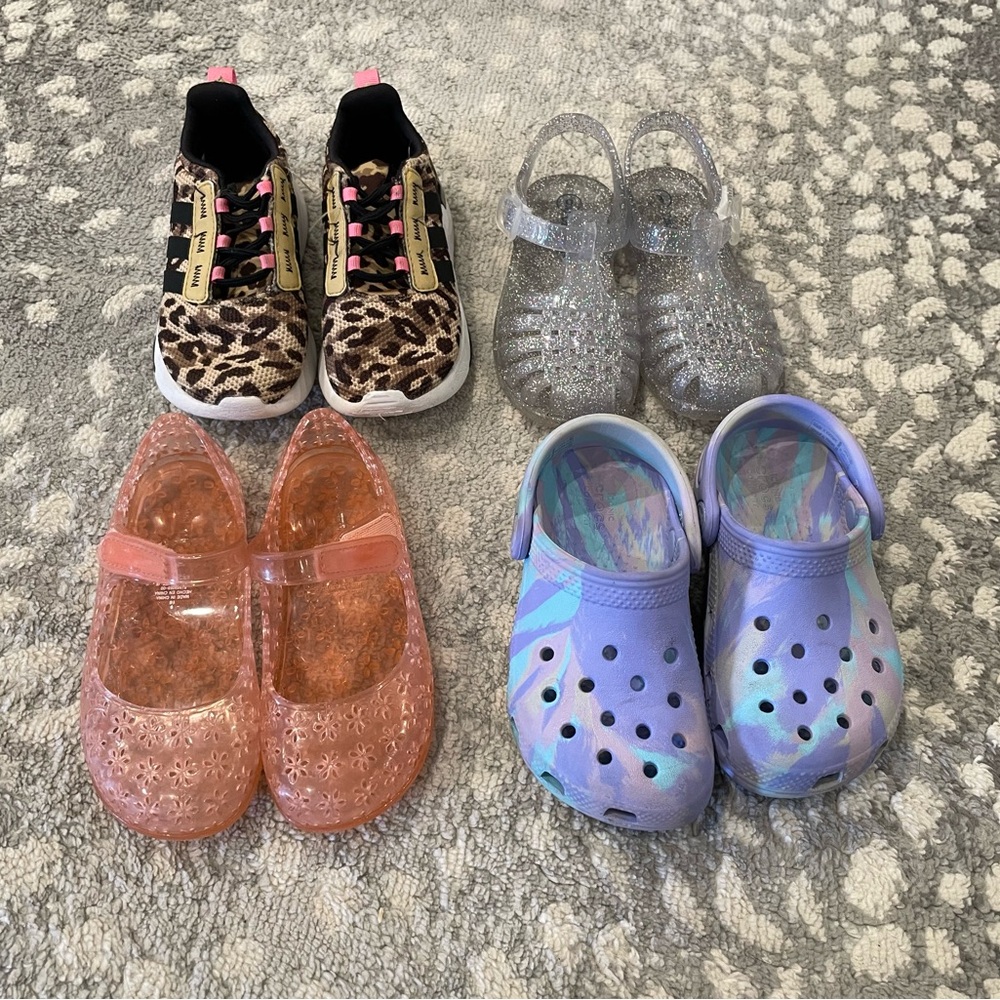 Leopard Print Kids Sneakers with Pink Accents